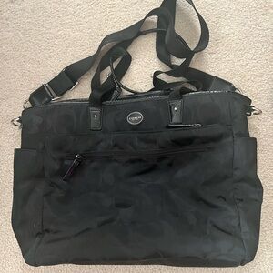 Coach Black Signature Messenger Bag